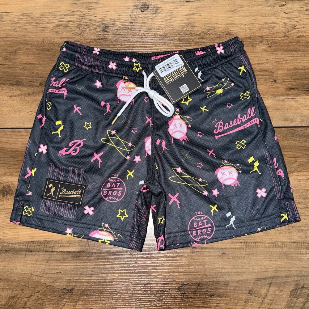 Baseballism Youth Shorts Boys Size XL Mesh Pockets NEW
